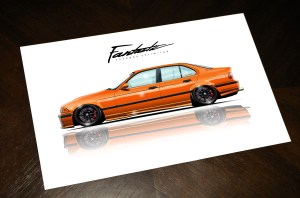 VALENCIA ORANGE E36 SEDAN