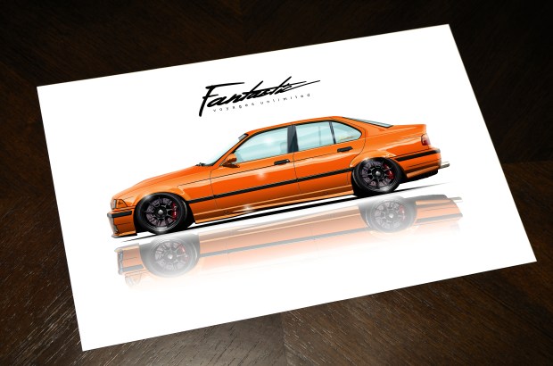 VALENCIA ORANGE E36 SEDAN